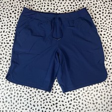 Lands End 9" Navy Blue Cover-Up SWIM SHORT REG. 8 505856