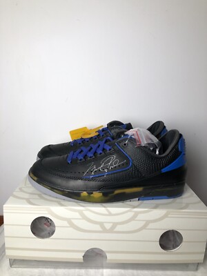 Off-White x Air Jordan 2 Retro Low SP Black Blue US 9