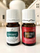 Brand New YL Essential Oil Christmas Spirit & Peppermint Lot, Sealed