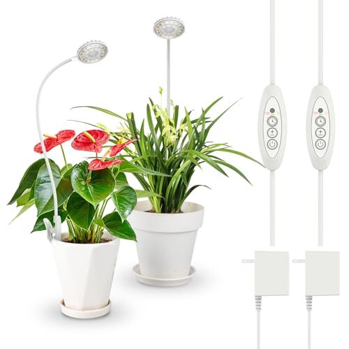 Grow Light, Full Spectrum LED Plant Lights for Indoor Growing, 10 W 2 - pack