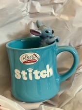 STITCH Disney Hand painted Blue Lilo Stitch Mug 3D Coffee Cup Adorable