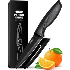 Paring Knife 3.5 Inch Peeling Knives High Carbon Stainless Steel with Sheath