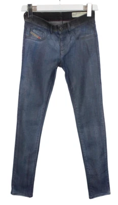 DIESEL Livier Super Slim-Jegging 0604M Stretch Jeans Damen W26 Leicht Coated - Bild 1 von 4