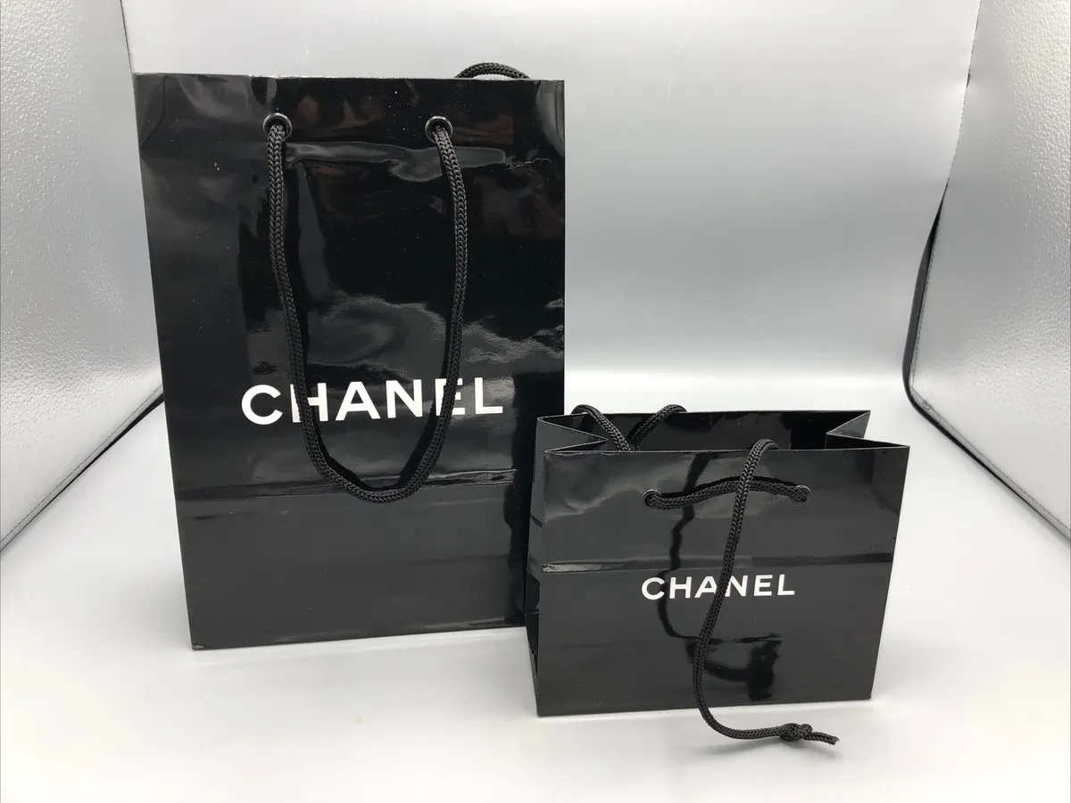 Chanel Shopping Bags Black Authentic Lot of 6
