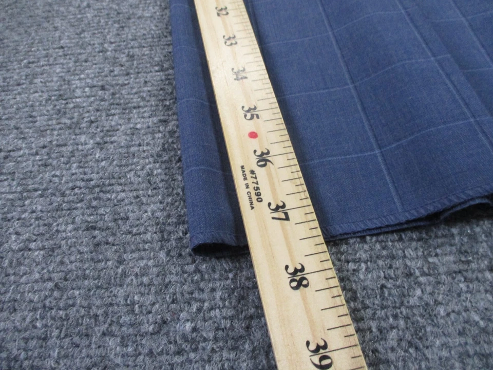 Ralph Lauren Pants Mens 44 Plaid Wool Chino Business Comfort Flex Unhemmed NEW - Image 4 of 4