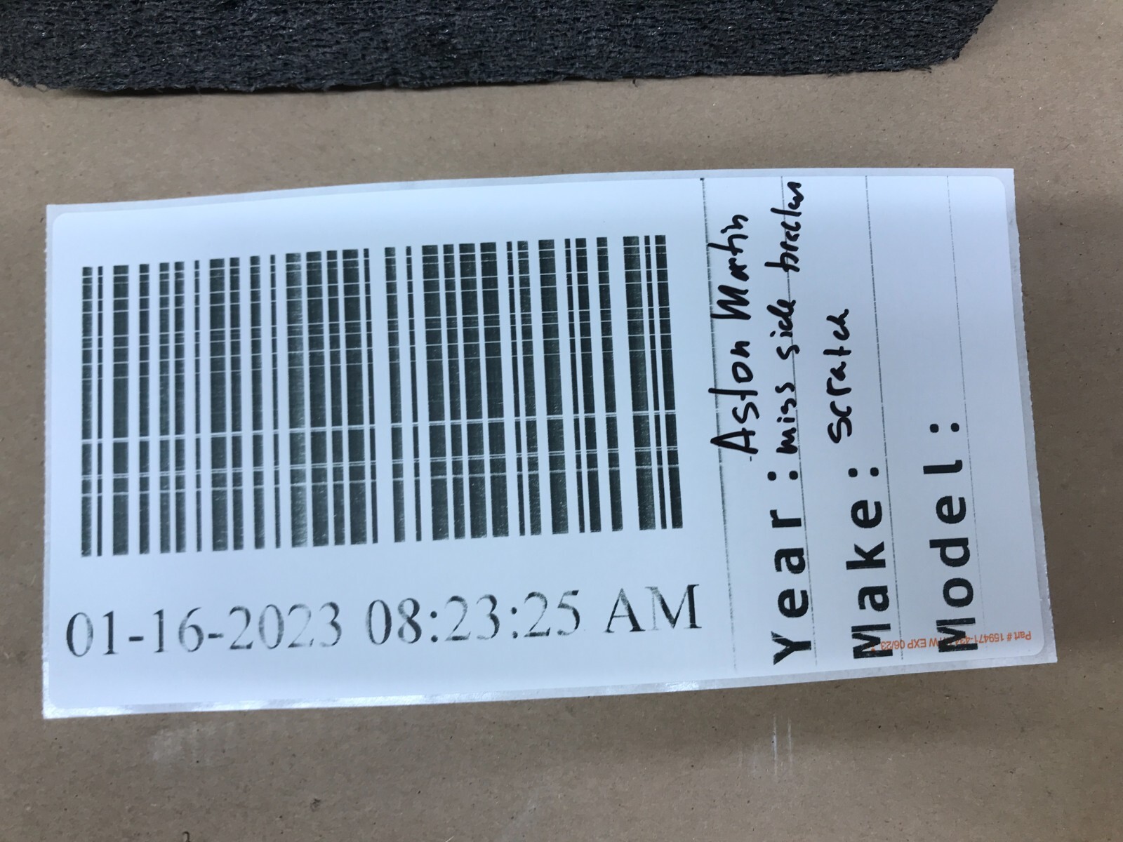 2005-2008 Aston Martin DB9 Front Bumper Cover 4G43-17D957-A OEM Sensor Type