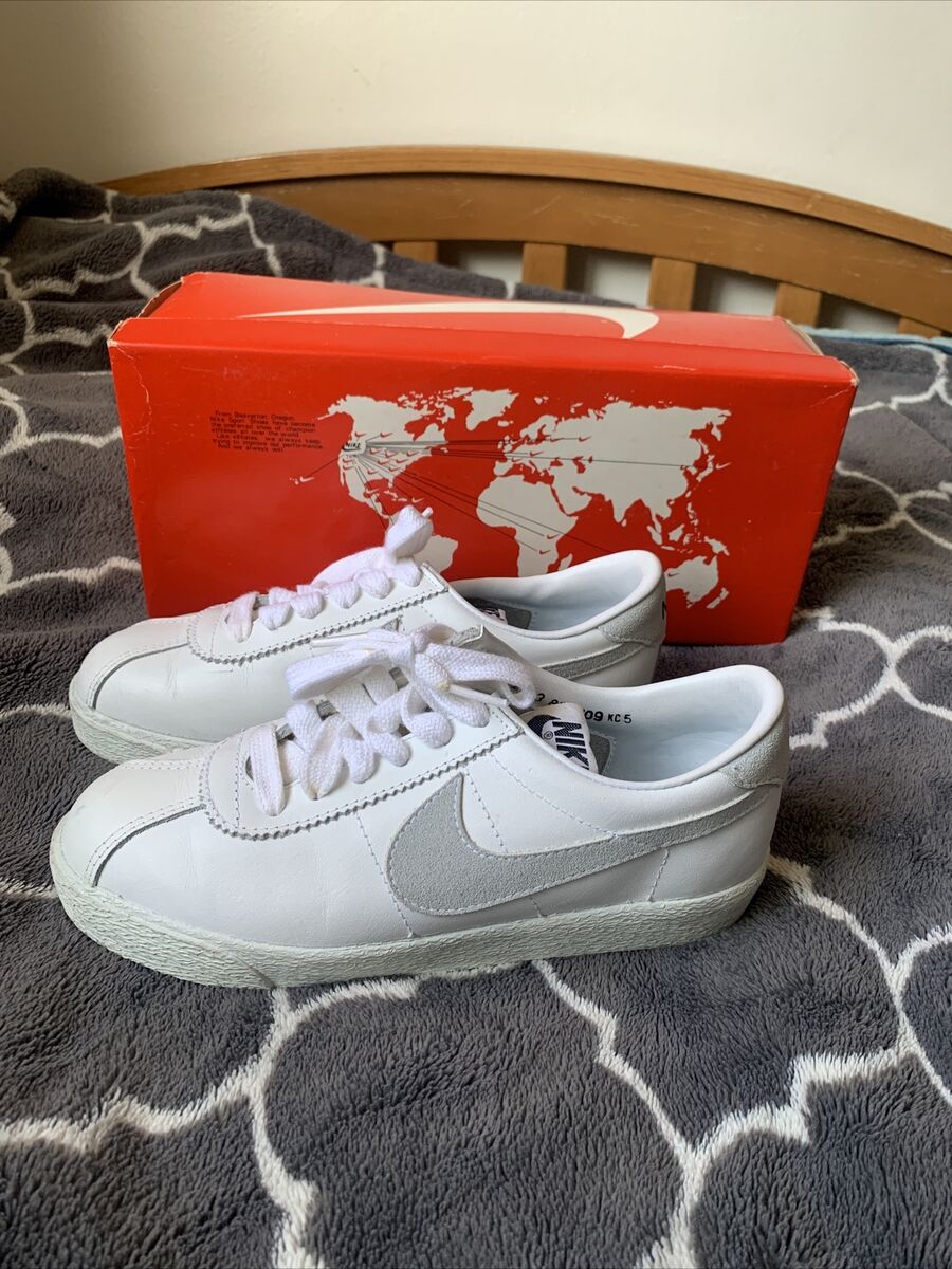 Vintage 1980s OG Box ☆ Nike Bruin Shoes ☆ Grey ☆ Marty Vintage 1980s OG Box ☆ Nike Bruin Shoes ☆ Grey ☆ Marty