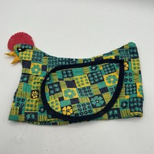 Vintage Chicken Quilted Bread Basket Appliance Cover Farmhouse Kitchen Decor