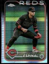 Santiago Espinal 2024 Topps Chrome Update Prism Refractor Cincinnati Reds #USC64