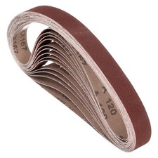 24 Pcs Sanding Belts 3/4 x 12 Inch 120 Grit Aluminum Oxide Abrasive Sandpaper...
