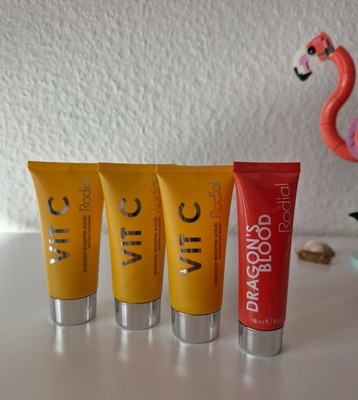RODIAL Luxus Set Vit C Papaya Scrub 3x + Dragons Blood Sculpting Gel Anti Aging