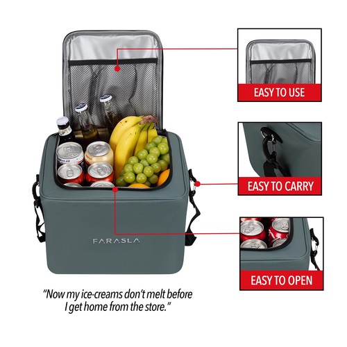 Waterproof Trunk Organizer with Insulated Cooler Bag Foldable Cover - Picture 5 of 7
