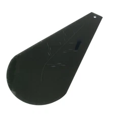 Vintage Touch Lamp Glass Panel Replacement Smoked Grey Wheat Leaf Mid Century