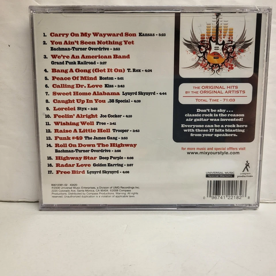 100% Classic Rock – Various Artists BTO, Grand Funk, Boston, Styx, Free, Kiss Foto 2 de 4