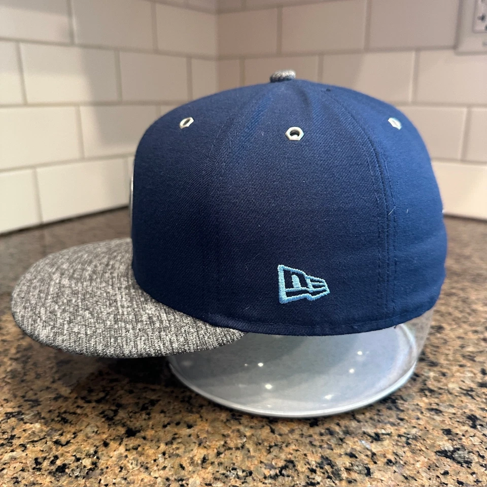 Tennessee Titans NFL Football New Era 59Fifty Cap Hat 7 3/8 Blue Gray - Image 3 of 4