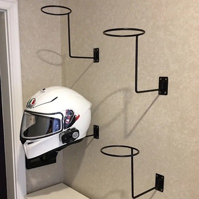 Motorrad Helmständer Halter Hut Display Ständer Wandhalterung Haken Aufhänger 180° UK