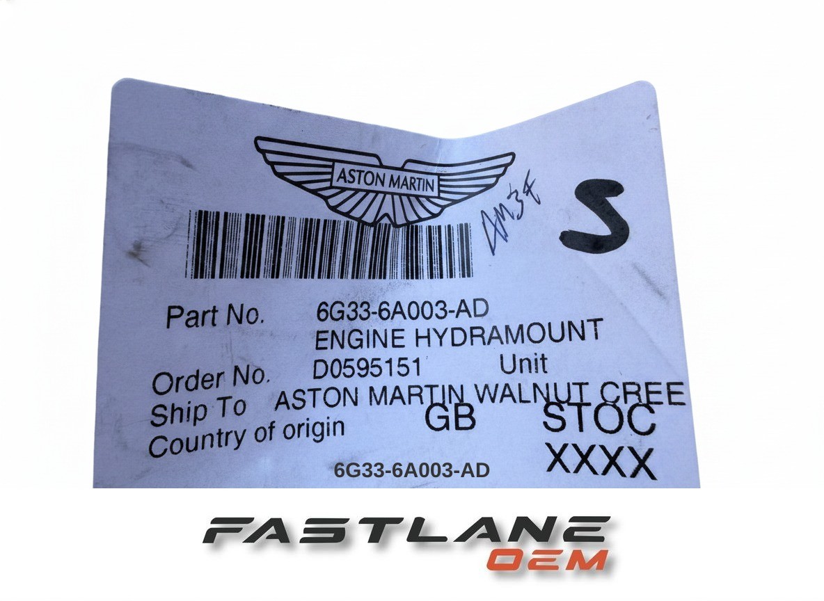 Aston Martin V8 Vantage 2005-2017 Engine assembly P/N 6G336A003AD