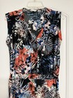 MLLE GABRIELLE Women Dress Romper Pants Small Beach Hawaiian Stretch EUC 40 Bust — photo 6