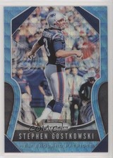 2019 Panini Prizm Blue Wave Prizm 131/199 Stephen Gostkowski #23 0b2