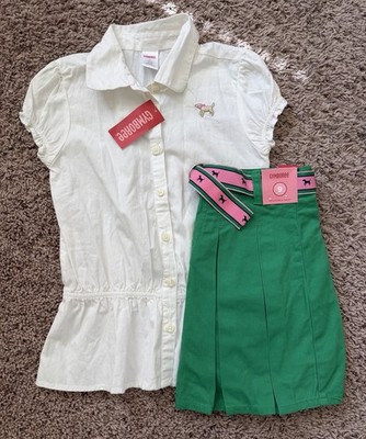 Vintage Gymboree Back to School Smart Girls Rule Shirt Skort size 9 NWT
