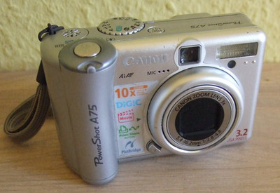 Canon PowerShot A75 3.2MP Vtg Digital Camera 3x Zoom Silber A 75