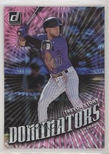 2019 Panini Donruss Dominators Pink Firework Trevor Story #D5 02v3