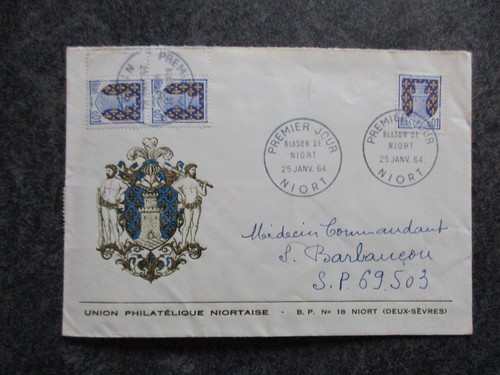 Lot De 2 Cartes FDC Croix-Rouge 1968 – Premier Jour – France