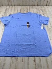 2 Pack George Men's Crewneck Tee Sz Large Short Sleeves Blue NWT Fast Ship Nice 