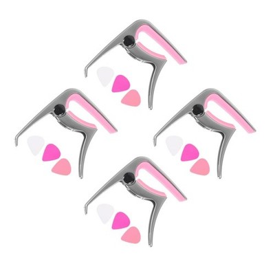 4Pcs Guitar Capo Set for Acoustic Electric Guitar Assorted Colors