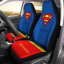 Super Hero Superman Car Seat Covers – Custom Vehicle Interior Accessories