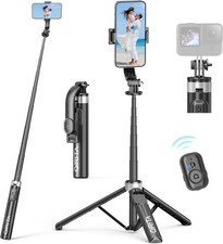 Cell Phone Tripod Stand for Travel Video Recording Vlog with Remote Control