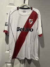 River Plate Quintero #10 Soccer Shirt Adult XXL White Red Betano