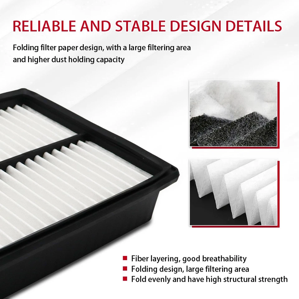 Filtro de aire del motor 1 pieza para Honda Accord 1998-2002 Acura CL 2001-2003 TL 99-03 Foto 2 de 4