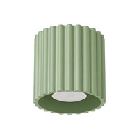 Deckenleuchte Aluminium Salbei GU10 Flur Rund Ø 10 Cm Deckenlampe Schlafzimmer