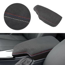 1x Wildleder Leder Mittelarmlehne Armlehne Abdeckung Fits Für BMW F30 2013-2018