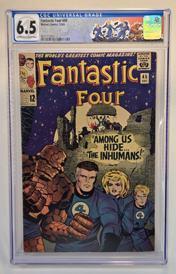 Fantastic Four #45 CGC 6.5 First Appearance of The Inhumans and Lockjaw