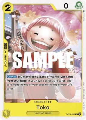 Toko - Normal OP04-098 Kingdoms of Intrigue NM One Piece TCG