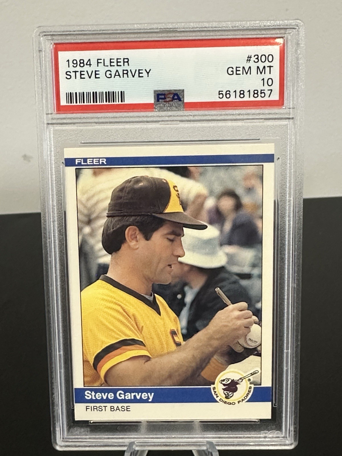 1984 Fleer #300 Steve Garvey PSA 10