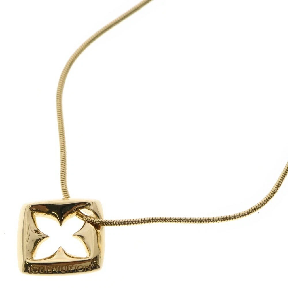 LOUIS VUITTON（LV） LOUIS VUITTON Collana Puffygram Ciondolo Gp Oro Accessori M02437
