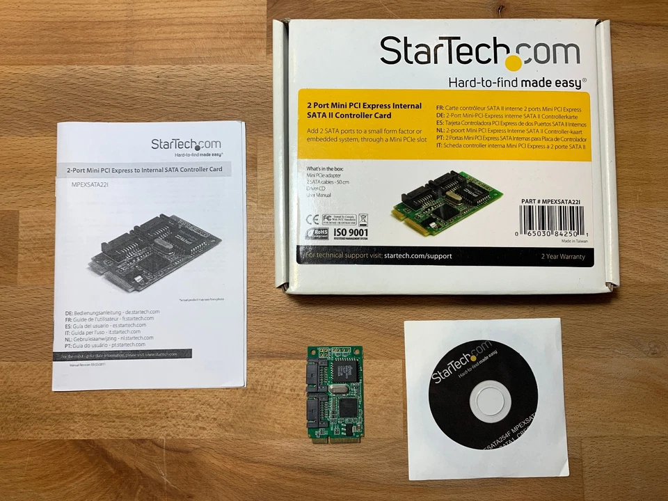 Scheda controller SATA interna mini PCI Express 2 porte StarTech MPEXSATA22I - Immagine 3 di 3
