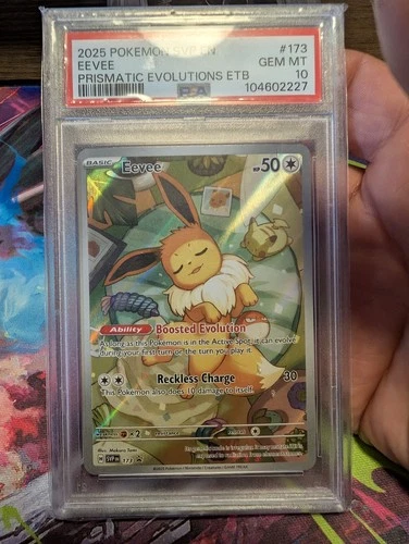 Pokemon Eevee Prismatic Evolutions ETB Promo #173 PSA 10