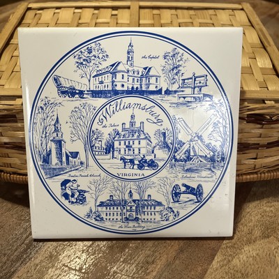 The Capitol - Colonial Williamsburg, VA - Trivet Tile Wall Hanger Art 6x6 Inches