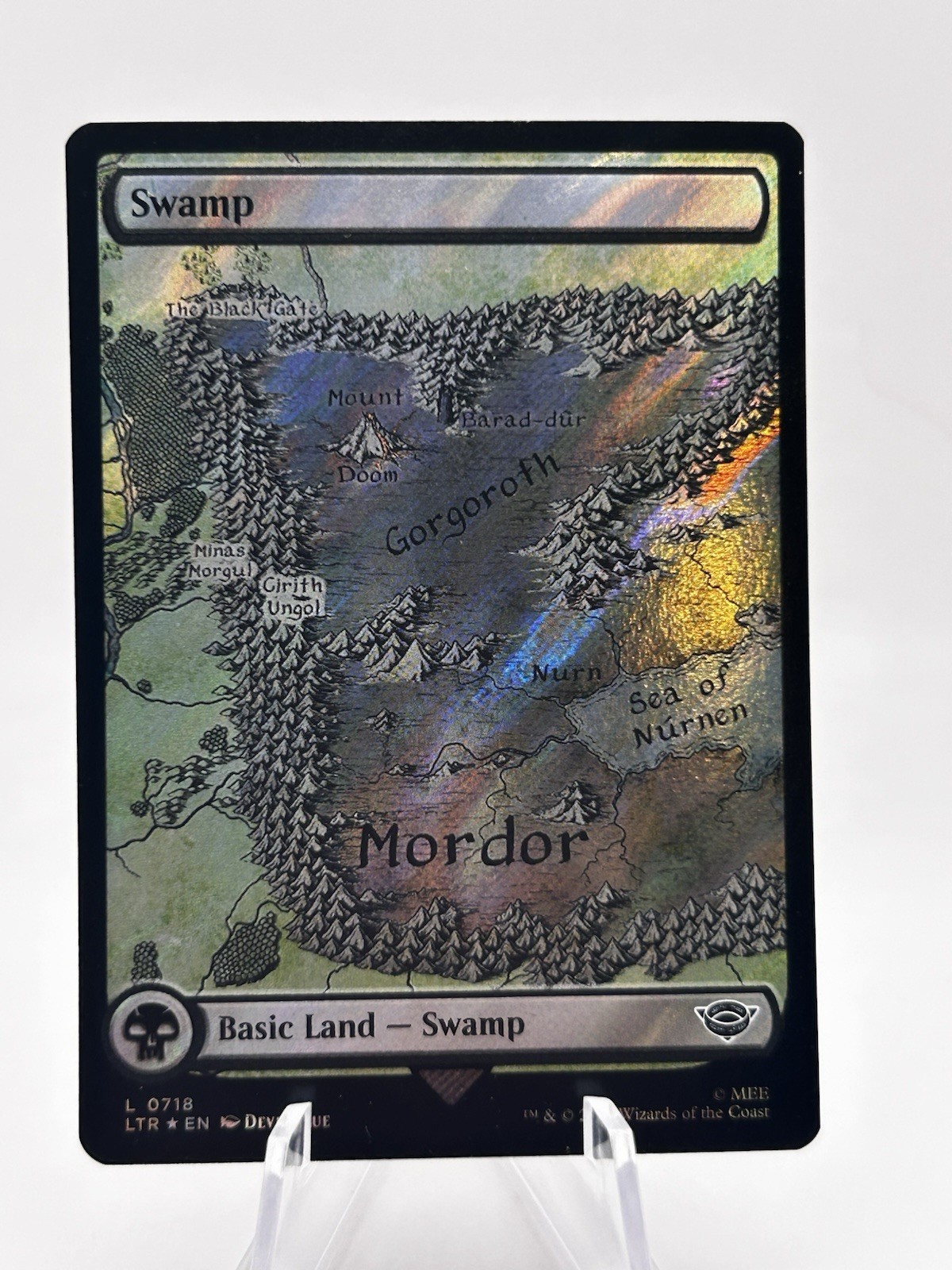Swamp 0718 Surge Foil Universes Beyond: the Lord of the Rings LTR MTG NM