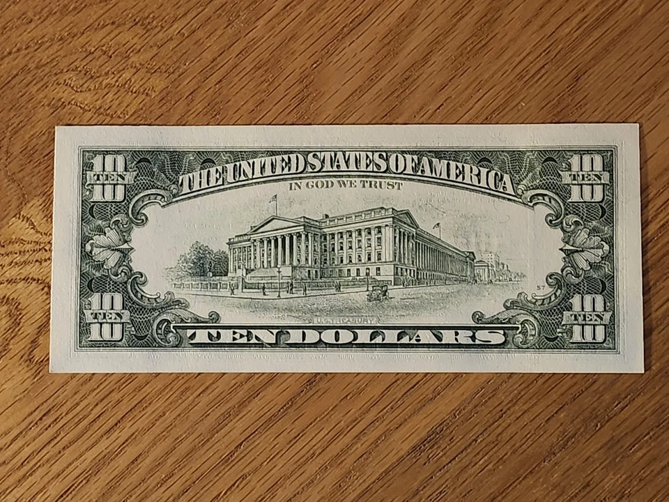 1995 $10 "STAR NOTE" GEM/UNC ST LOUIS #H04512477* 3 OF 3 CONS SERIAL NUMBERS - Image 2 of 4