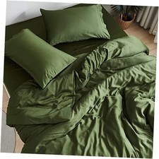 DOZ Sheet Set, 100 Viscose derived from Twin XL - 2 Piece NO Top Sheet Forest