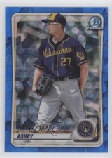 2020 Bowman Chrome Draft Sapphire Edition Aaron Ashby #BD-186 6u5