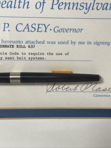 Penna firmata ufficiale The Commonwealth of Pennsylvania Governatore Robert Casey - Foto 5 di 9