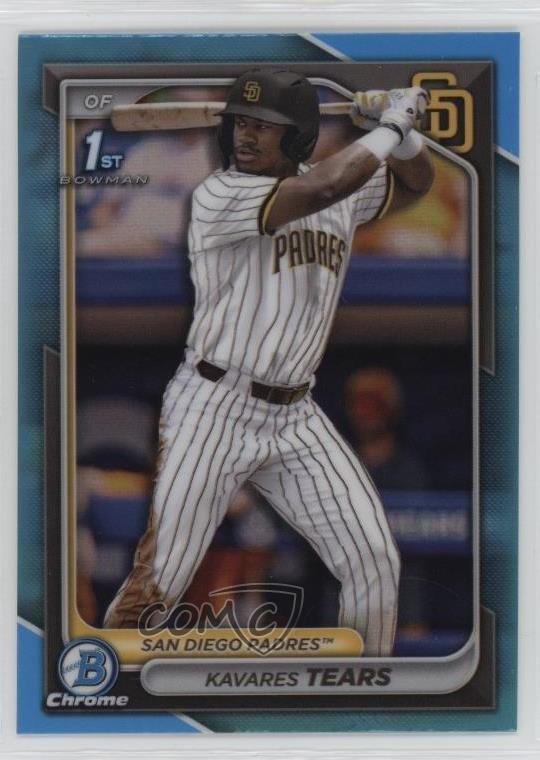 2024 Bowman Draft Chrome Sky Blue Refractor Kavares Tears #BDC-57 1i72