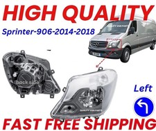 Passenger Left Side N/S Headlight Head Lamp for 14-18 Mercedes Sprinter W906