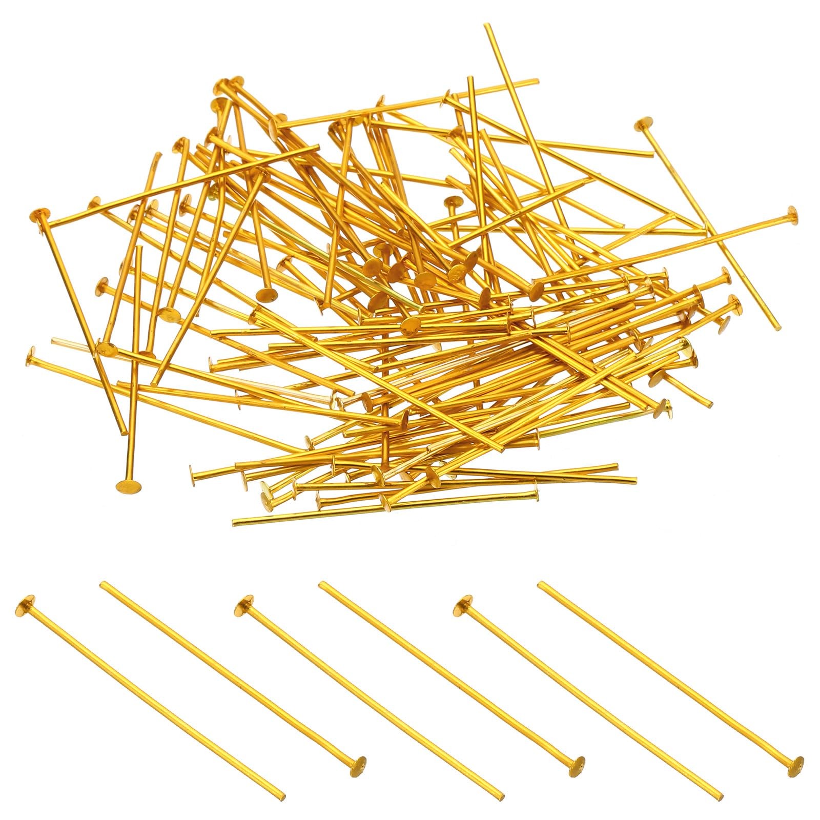 Broches de connexion pour lustre 1.57x0.12 en aluminium argenté, pack de 400 pièces